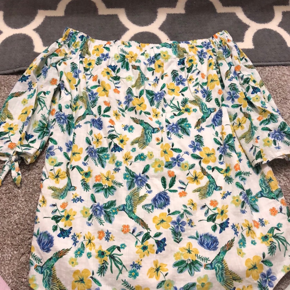 Off the shoulder spring dress